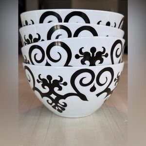 🏡Host Pick🏡 ROSCHER & CO - Tuzani Collection by – Set of 4 Soup Bowls